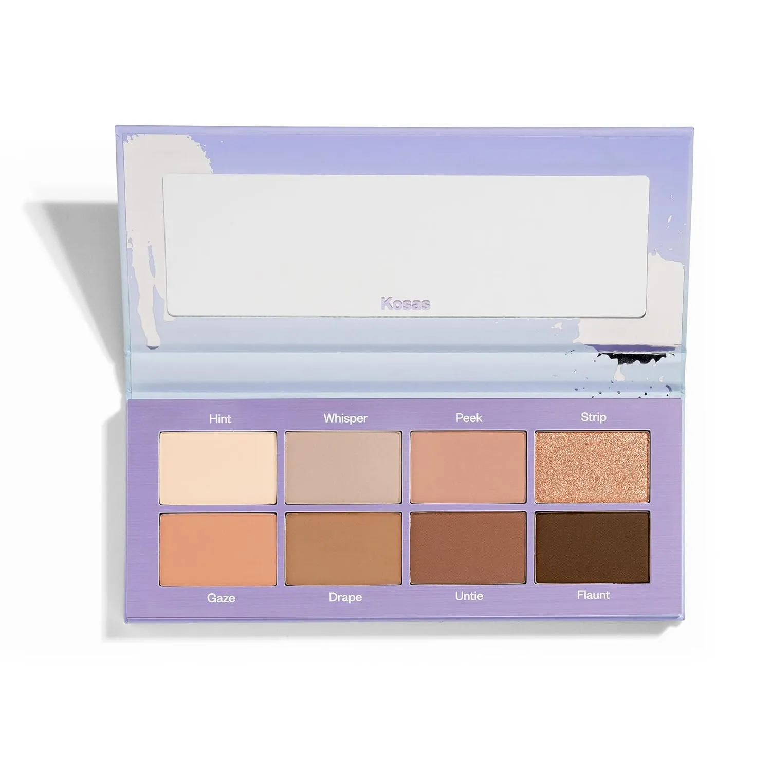 Kosas Undressed Neutral Eyeshadow Palette with Talc-Free 8 Color Shades - Long-Wearing Eye MakeUp and Gentle on Sensitive Skin   Hypoallergenic, Creamy & Smooth with Cucumber Fruit Extract