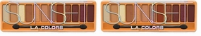 L.A. COLORS Color Vibe Eyeshadow, CES789 Sunset CES789TAG (Pack of 2)