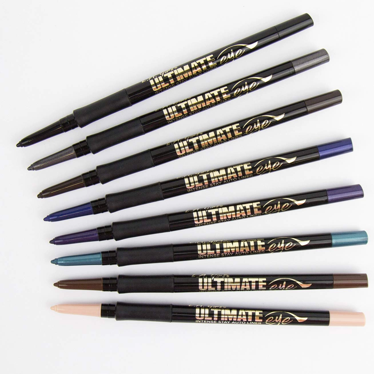 L.A. Girl Ultimate Intense Stay Auto Eyeliner, Lasting Brown GP327 (Pack of 3)