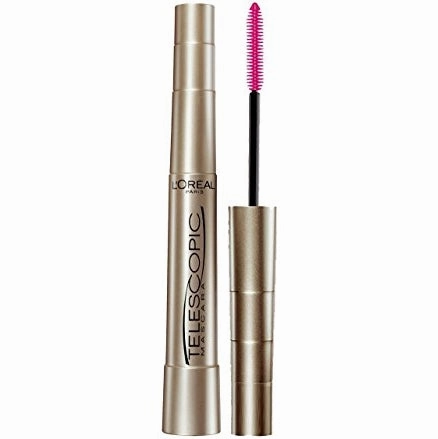 L'Oreal Paris Makeup Telescopic Original Lengthening Mascara, Blackest Black, 0.27 Fl Oz (1 Count)