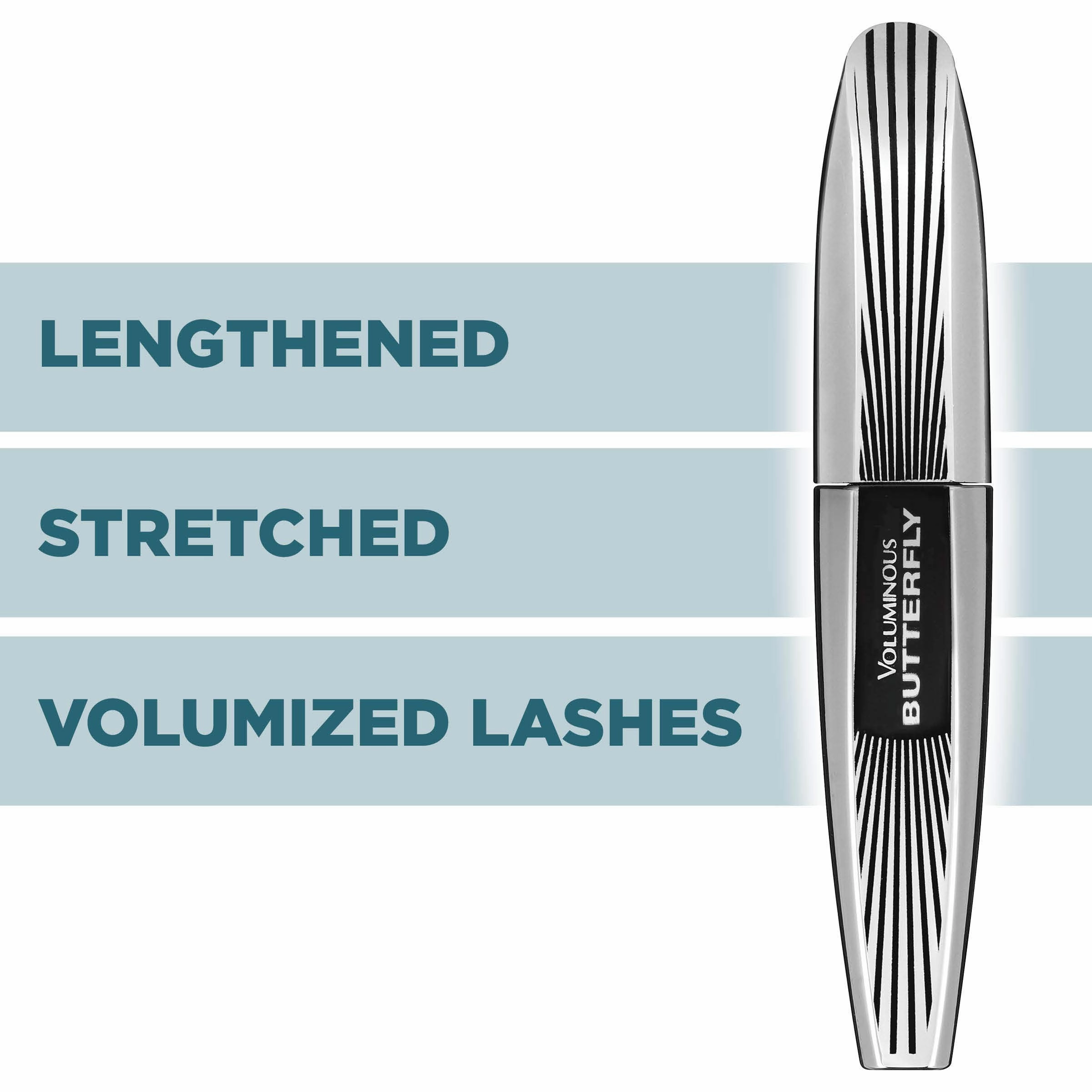 L'Oreal Paris Voluminous Butterfly Mascara, Washable, Black, 0.22 Fl. Oz., 1 Count