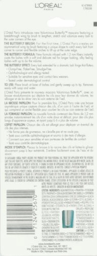 L'Oreal Paris Voluminous Butterfly Mascara, Washable, Black, 0.22 Fl. Oz., 1 Count