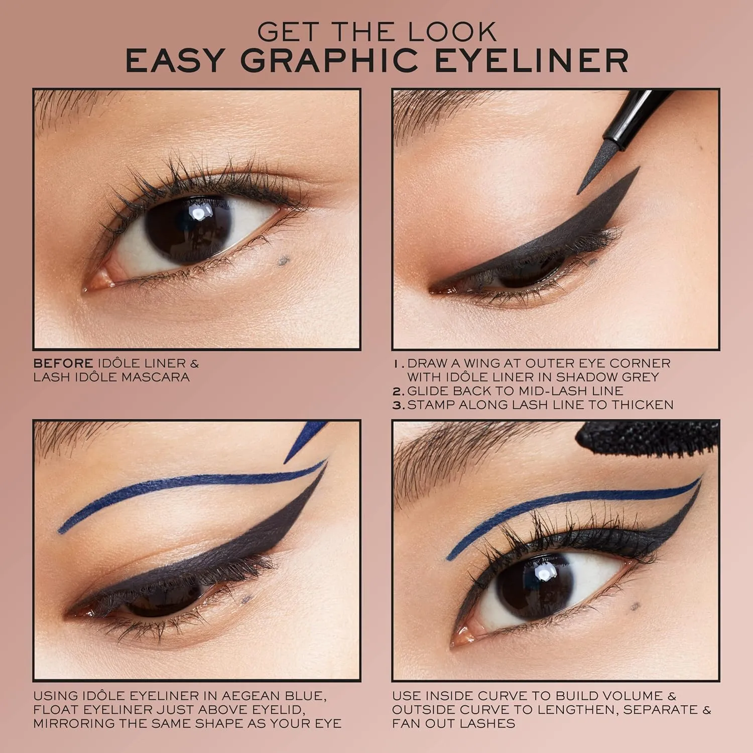 Lancôme Idôle Ultra-Precise Felt Tip Waterproof Liquid Eyeliner for 24Hr Smudge-Resistant Wear