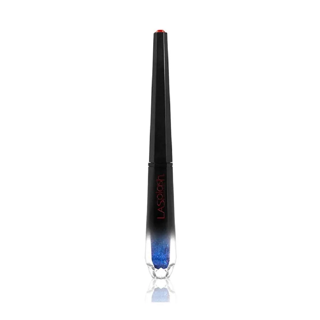 LASplash Cosmetics Glitter & Glow Smudge-Proof Wickedly Divine Liquid Eye Liner (Blue Glitter - Triton)