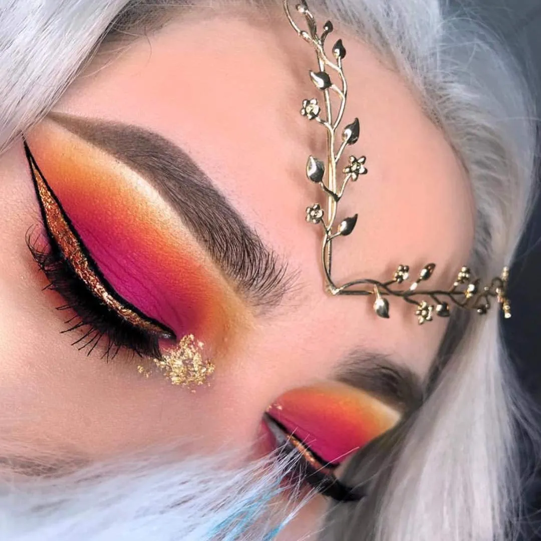 LASplash Cosmetics Glitter & Glow Smudge-Proof Wickedly Divine Liquid Eye Liner (Copper Glitter - Miel)