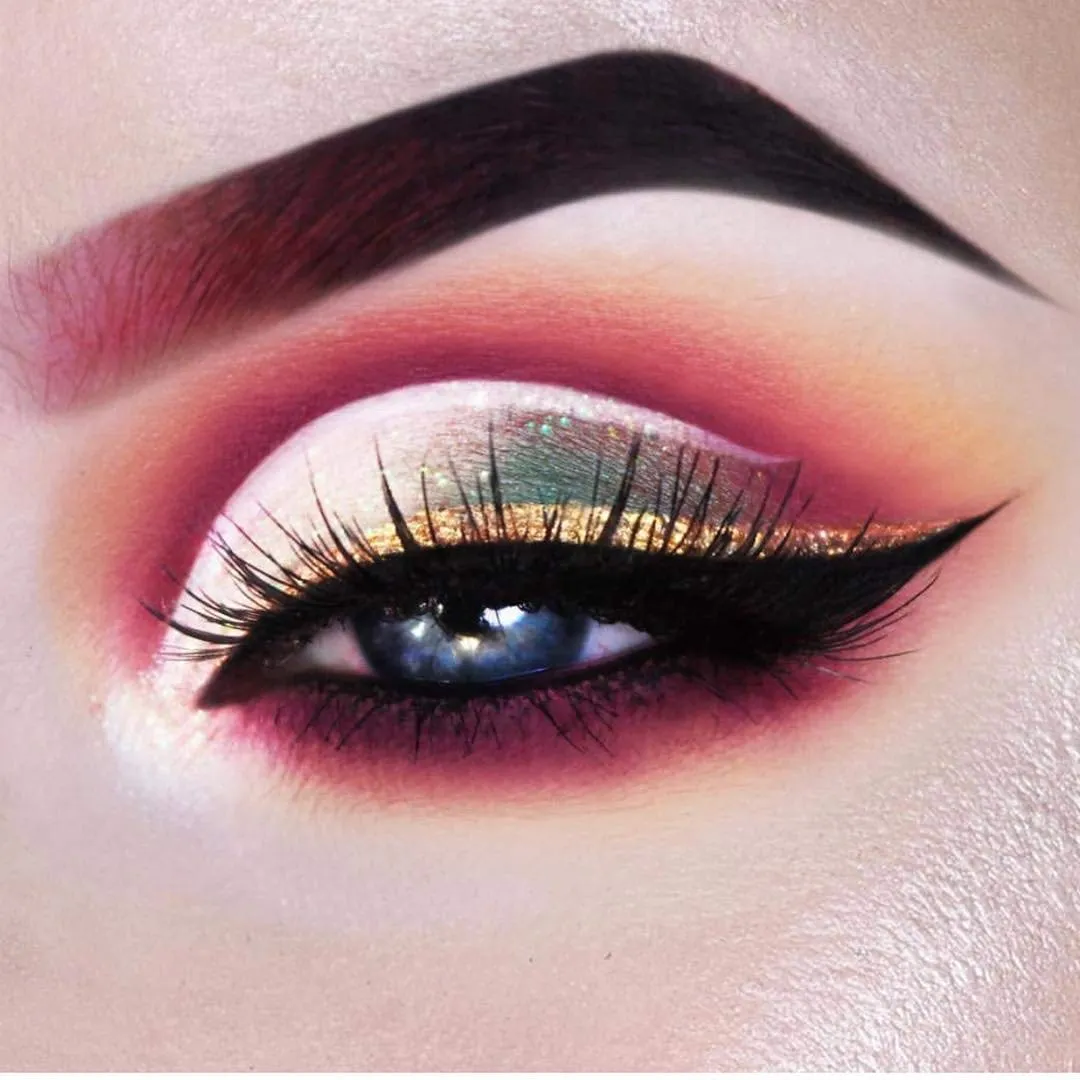 LASplash Cosmetics Glitter & Glow Smudge-Proof Wickedly Divine Liquid Eye Liner (Copper Glitter - Miel)