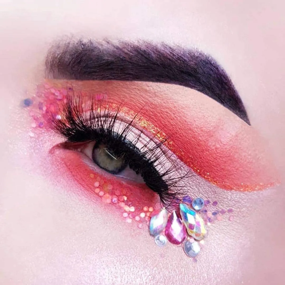 LASplash Cosmetics Glitter & Glow Smudge-Proof Wickedly Divine Liquid Eye Liner (Cora Glitter - Coralina)