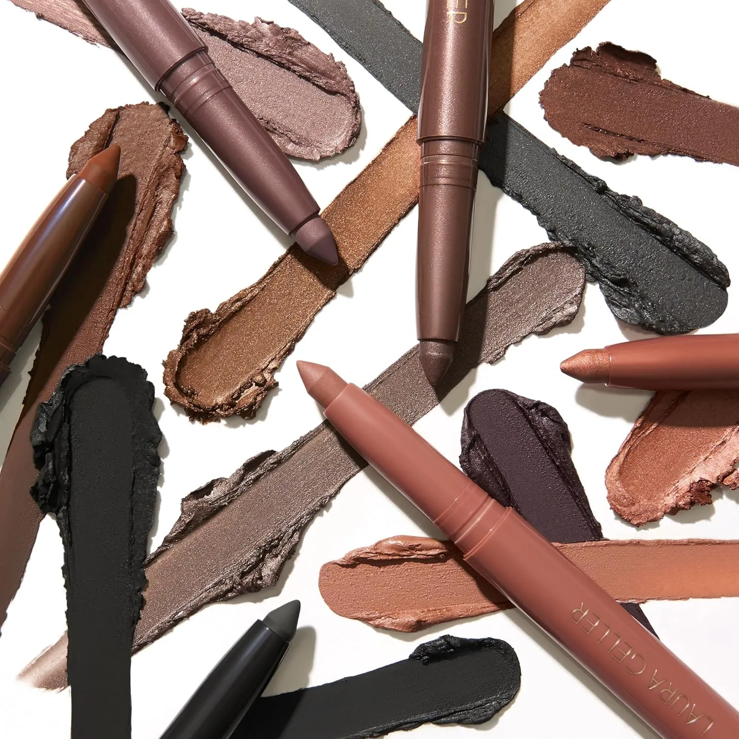 LAURA GELLER NEW YORK Kajal Longwear Kohl Eyeliner Pencil - Smoky Taupe Kohl - Caffeine and Vitamin E - Smooth & Blendable Liner - Built-In Sharpener