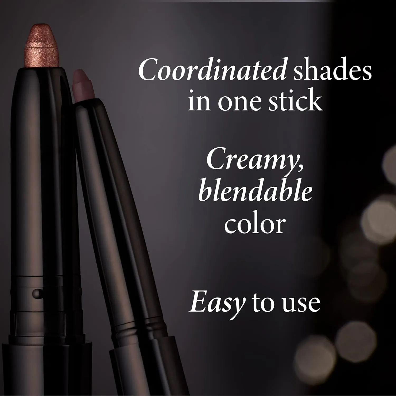 LAURA GELLER NEW YORK Swipe-n-Line Dual-Ended Eyeshadow   Eyeliner - Glam (Smokey Purple/Rich Plum) - Cream Eyeshadow & Smooth Glide Eyeliner - Waterproof & Crease-free Color