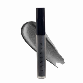 Lave.nza Liquid Metallic Eyeshadow |Smokey Eyes in One Swipe| Vegan, Long-Lasting, Crease Proof, Smudge Proof |Smokey Grey Colour Pop | Silicone Free, Talc Free 3.5 Ml