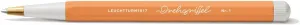 LEUCHTTURM1917 - Drehgriffel Writing Pen (Apricot) - Ballpoint Pen with Royal Blue Ink Included