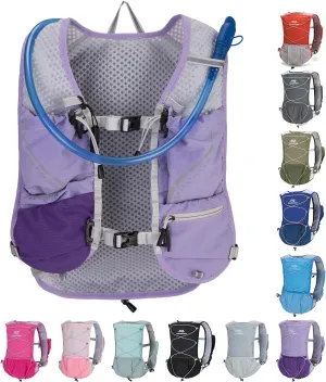 Lightweight Running Vest for Women and Men Hydration Backpack Pack with 1.5L Water Bladder Bag Running Gear Accessories for Hiking Trail Cycling Marathon