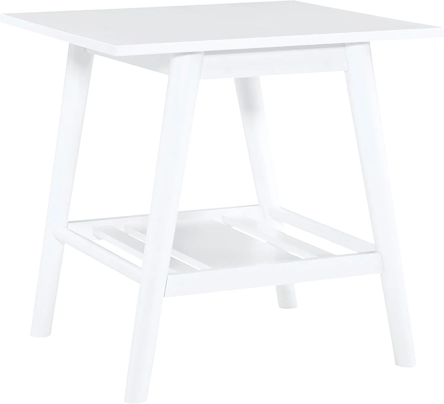 Linon White Mid Century End Melissa Table