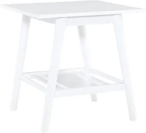 Linon White Mid Century End Melissa Table