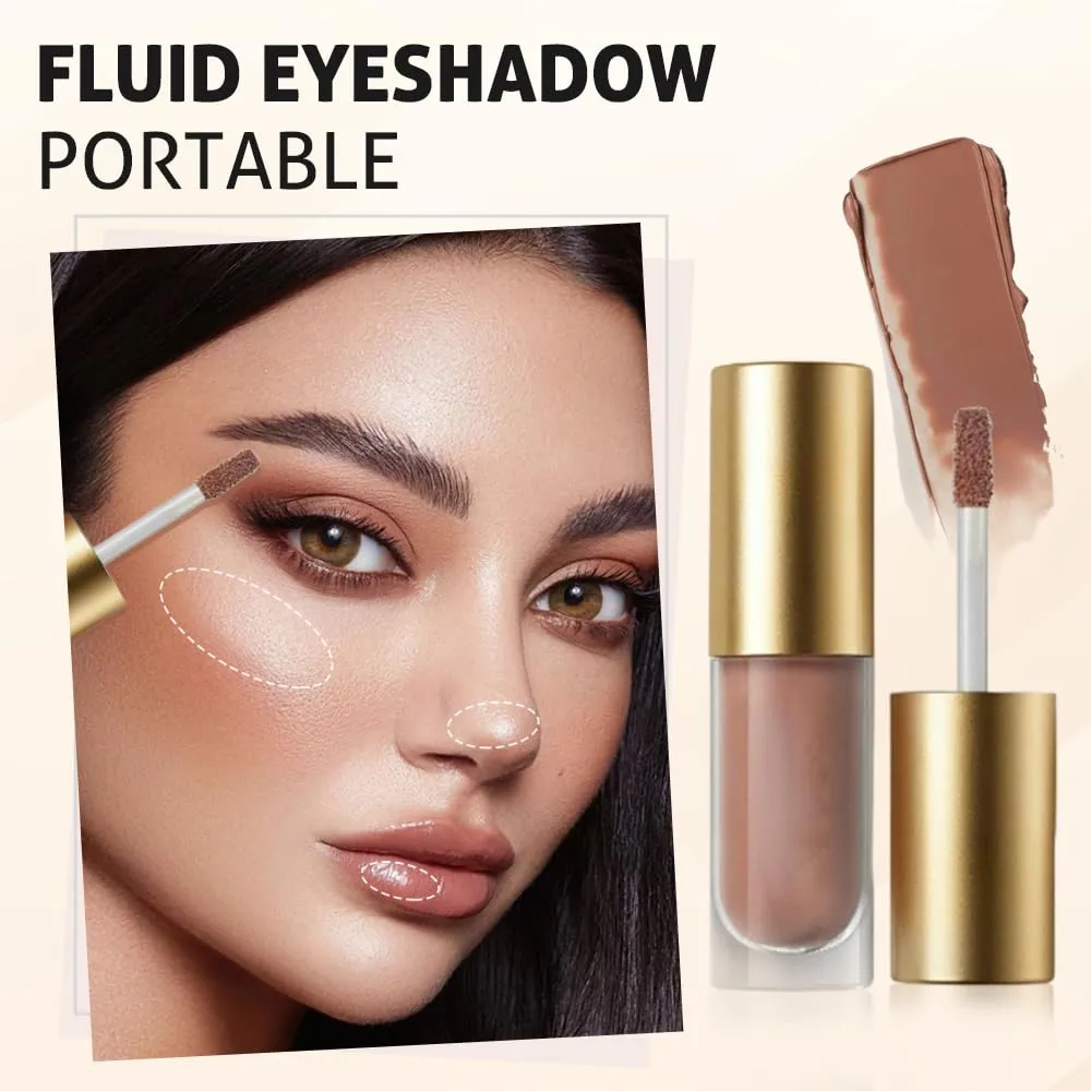 Liquid Eye Shadow, Long-Wear Matte Eyeshadow With Eye-Flattering Formulam for Women (Soft Mauve)