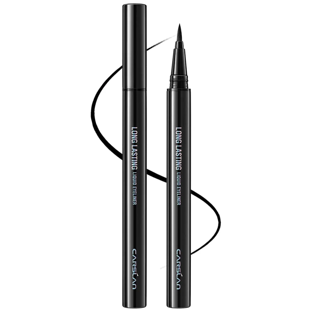 Liquid Eyeliner, Black Eyeliner Liquid Liner, 12H Longlasting Eyeliners, Waterproof & Smudgeproof High Pigmented Eyeliners for Eye Makeup, Black, 2count