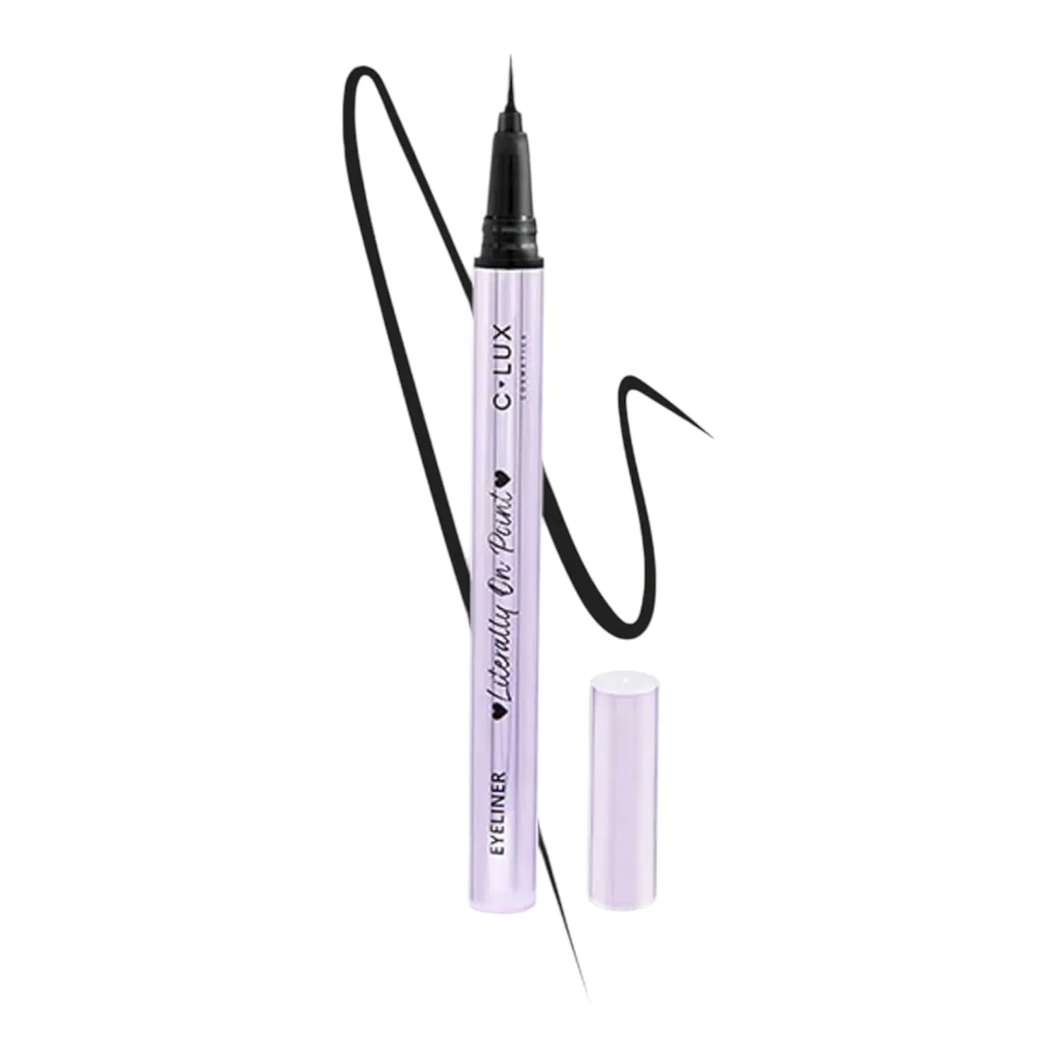 Literally On Point Ultra Fine Tip Eyeliner Waterproof & Smudge-Proof | Extra-Precision Liquid Eyeliner for Cat Eye Makeup | Long-Lasting Black 05 | 0.02oz |