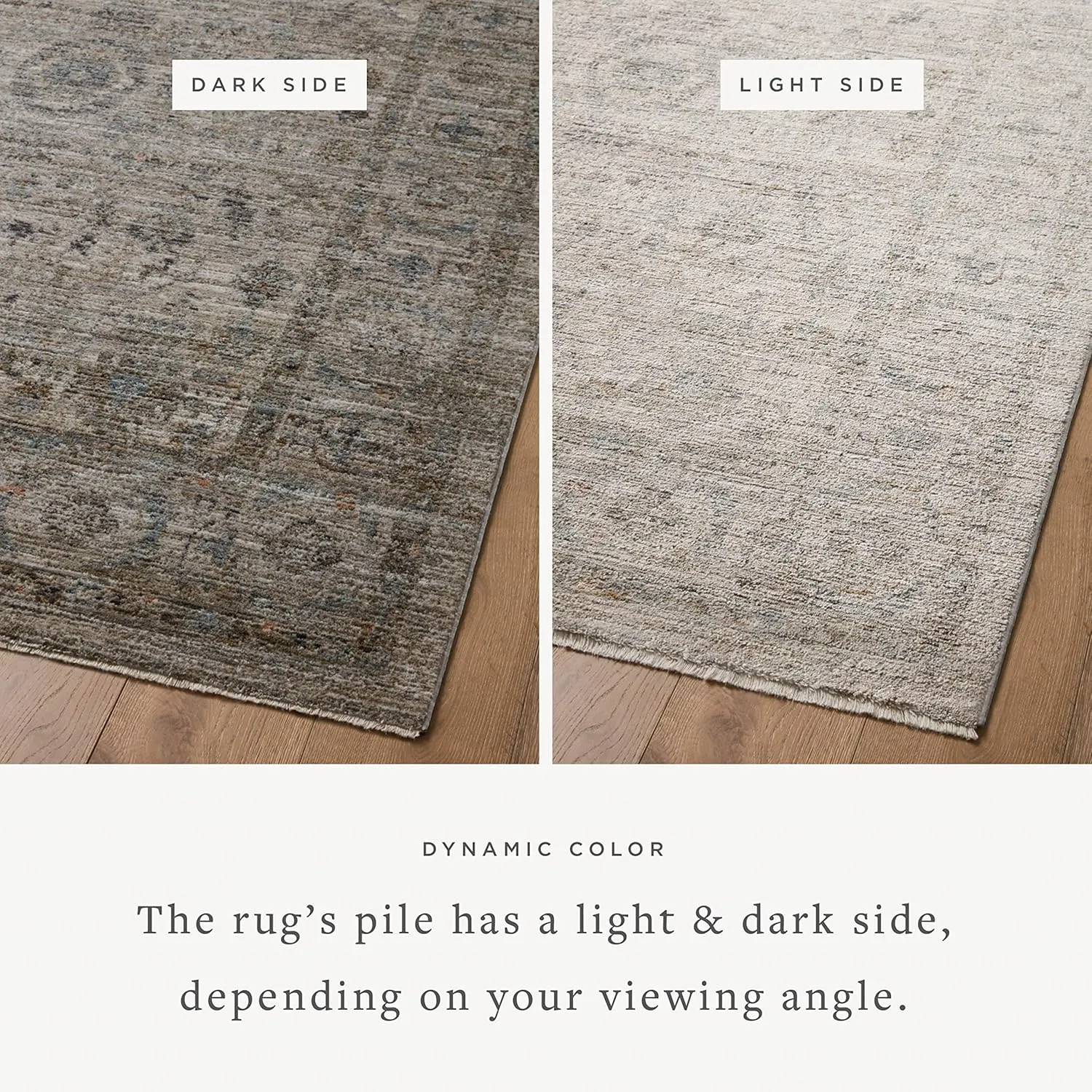 Loloi Jean Stoffer Katherine Collection KES-03 Beige/Mist 2'-7" x 12'-0", .25" Pile Height, Runner Rug