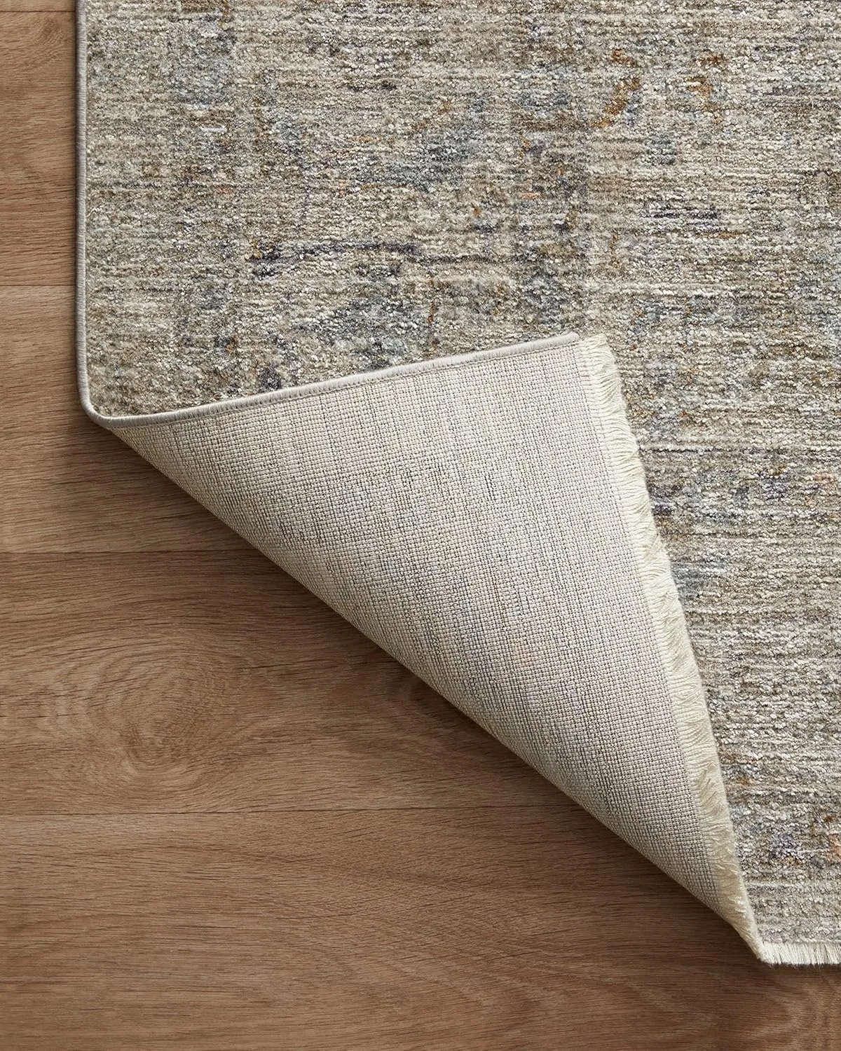 Loloi Jean Stoffer Katherine Collection KES-03 Beige/Mist 2'-7" x 12'-0", .25" Pile Height, Runner Rug