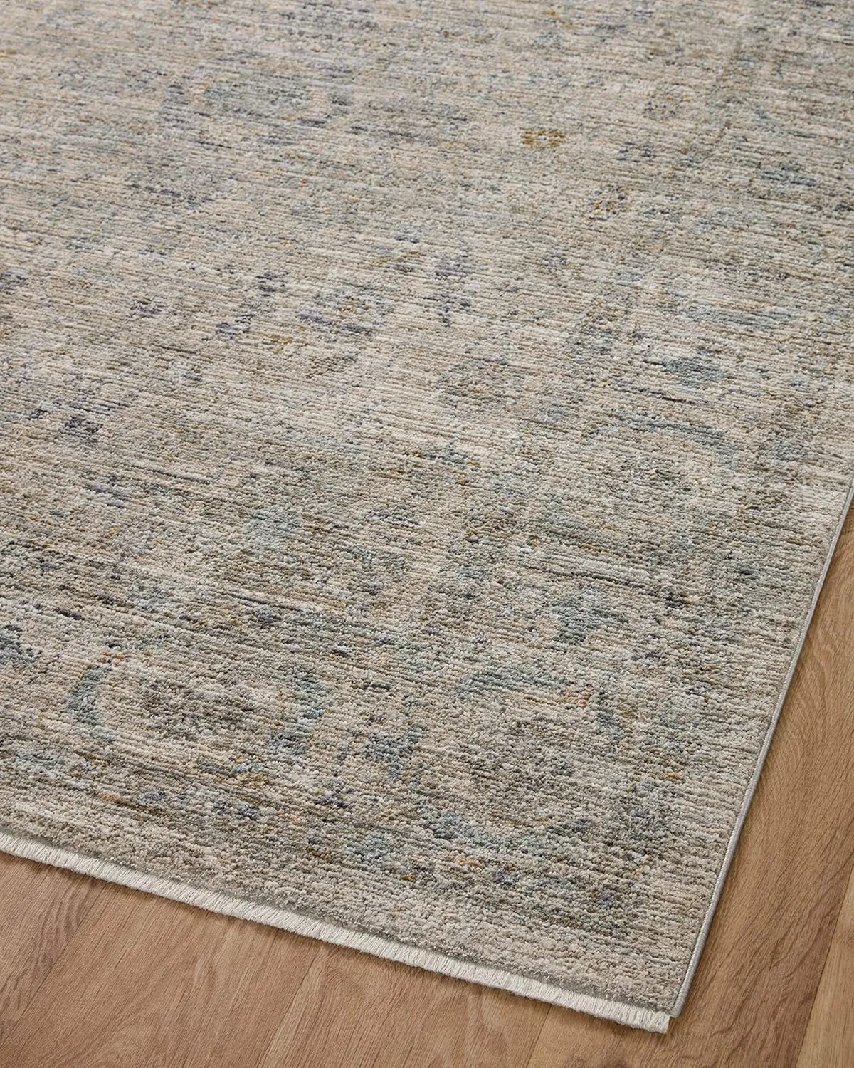 Loloi Jean Stoffer Katherine Collection KES-03 Beige/Mist 2'-7" x 12'-0", .25" Pile Height, Runner Rug
