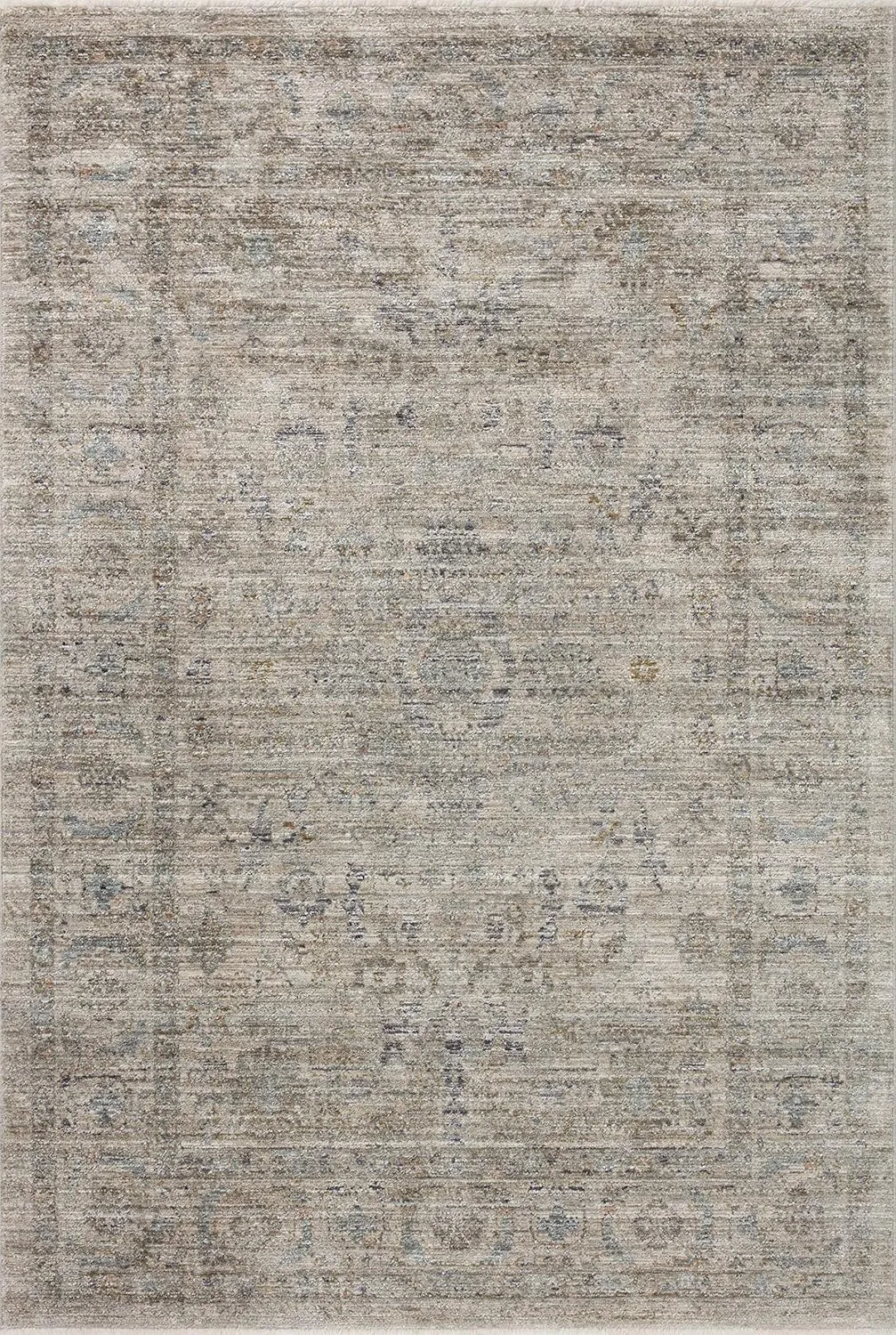 Loloi Jean Stoffer Katherine Collection KES-03 Beige/Mist 2'-7" x 12'-0", .25" Pile Height, Runner Rug