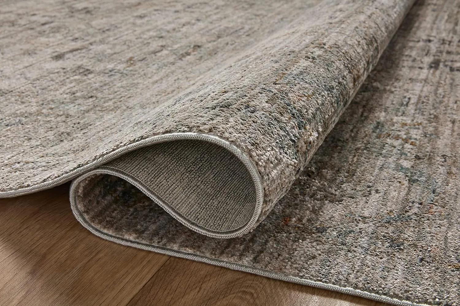 Loloi Jean Stoffer Katherine Collection KES-03 Beige/Mist 2'-7" x 12'-0", .25" Pile Height, Runner Rug