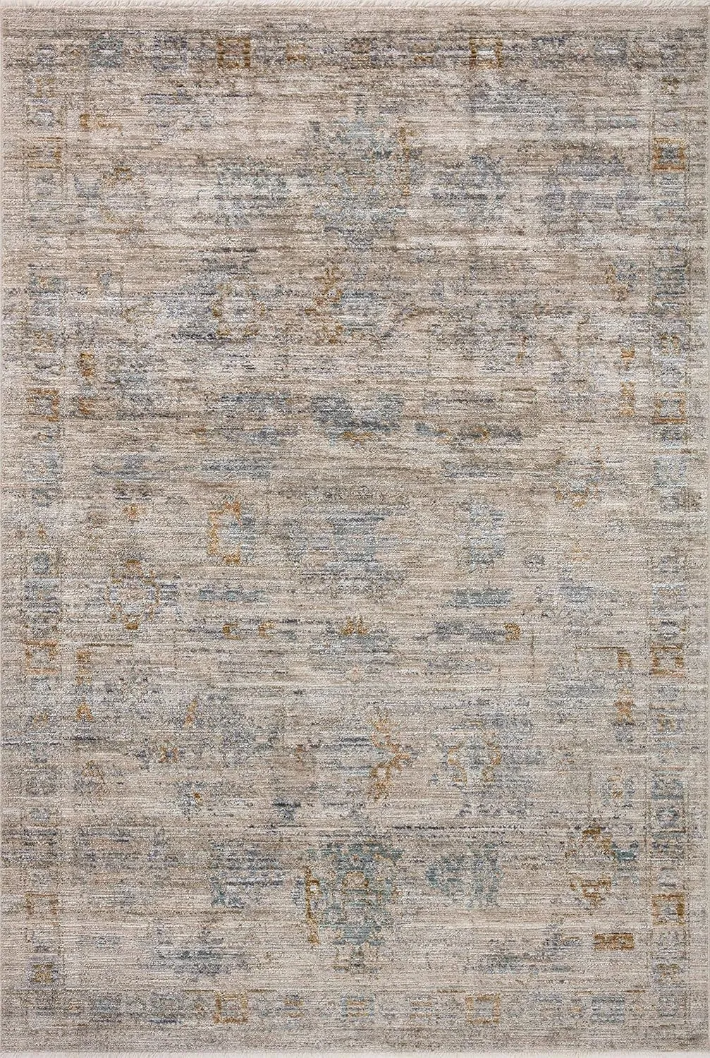 Loloi Jean Stoffer Katherine Collection KES-04 Pebble/Ocean 11'-6'' x 15'-7'', .25" Pile Height, Area Rug