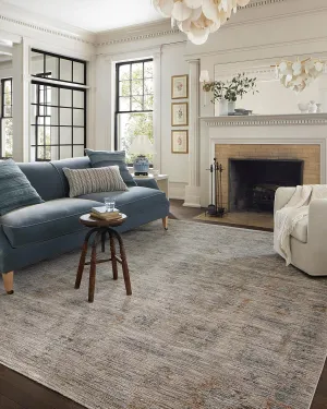 Loloi Jean Stoffer Katherine Collection KES-04 Pebble/Ocean 11'-6'' x 15'-7'', .25" Pile Height, Area Rug