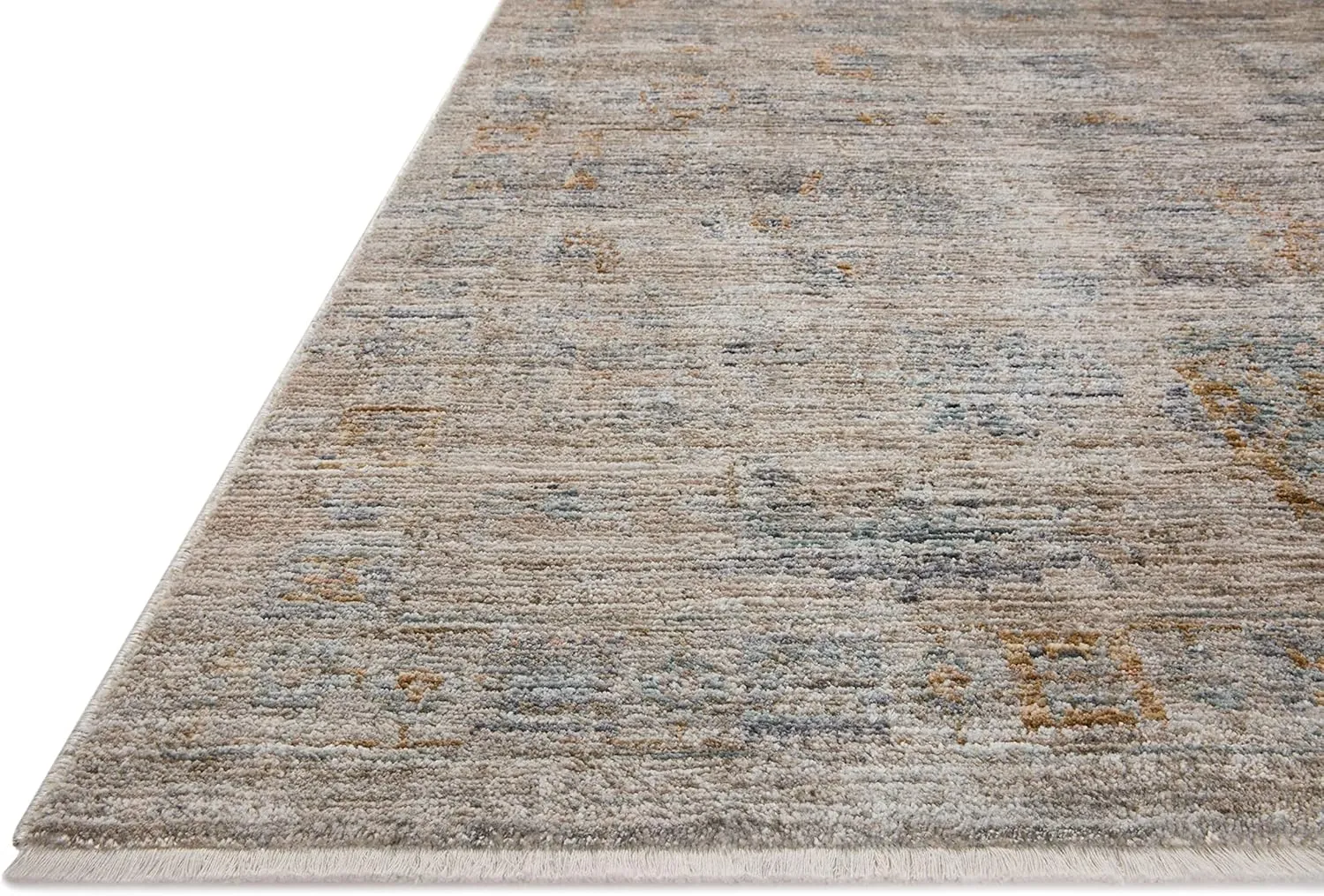 Loloi Jean Stoffer Katherine Collection KES-04 Pebble/Ocean 11'-6'' x 15'-7'', .25" Pile Height, Area Rug