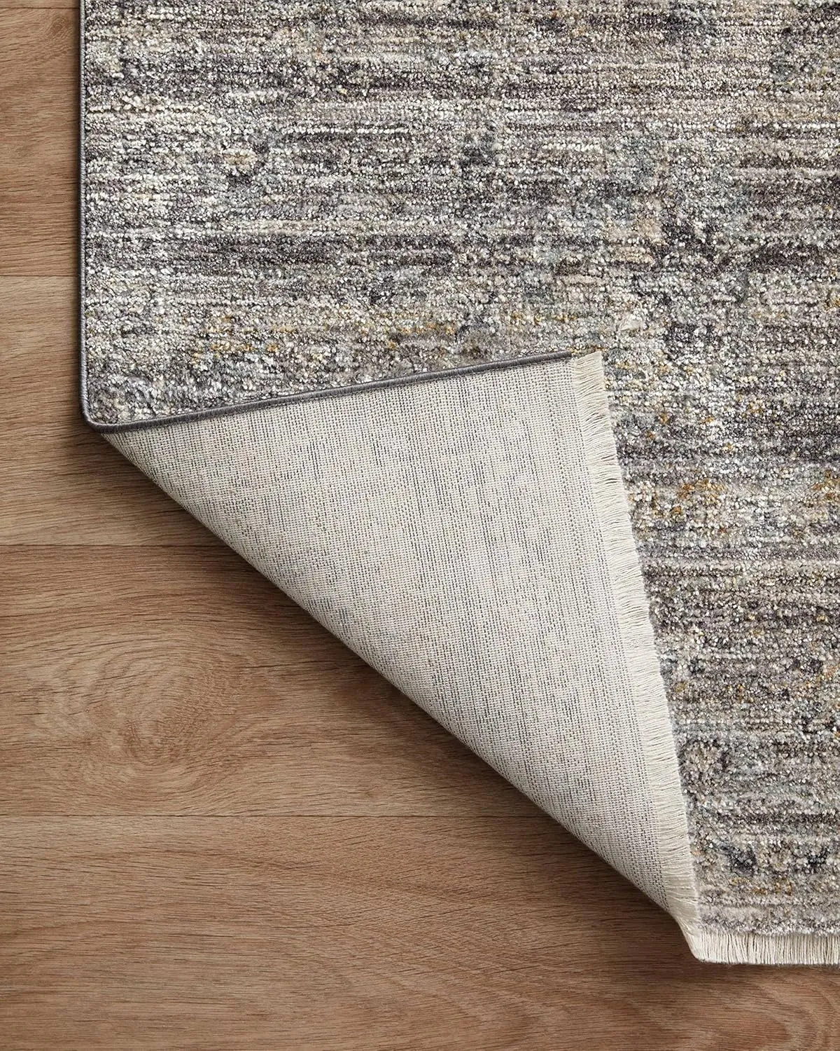 Loloi Jean Stoffer Katherine Collection KES-05 Graphite/Jade 2'-7'' x 10'-0'', .25" Pile Height, Runner Rug