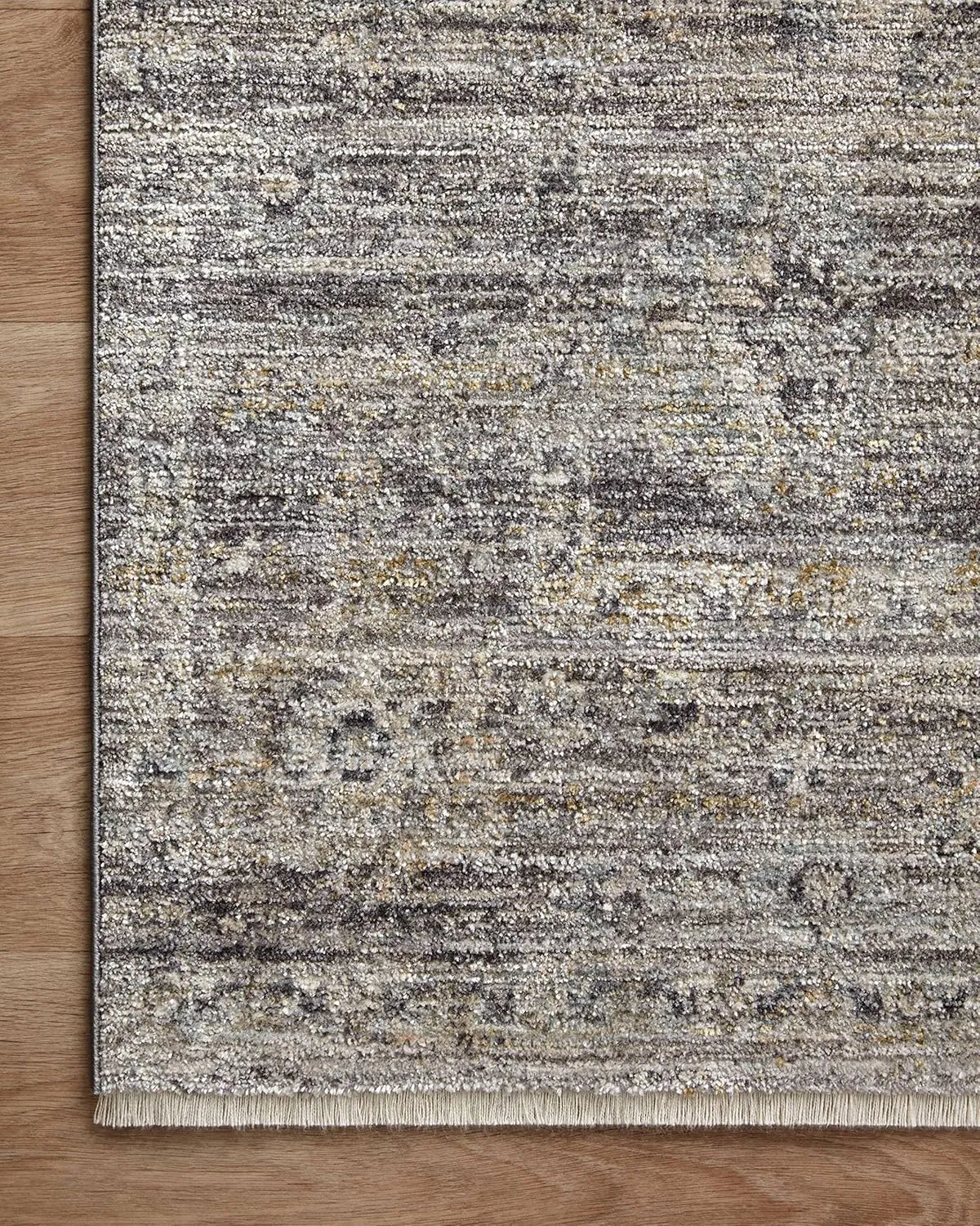 Loloi Jean Stoffer Katherine Collection KES-05 Graphite/Jade 2'-7'' x 10'-0'', .25" Pile Height, Runner Rug