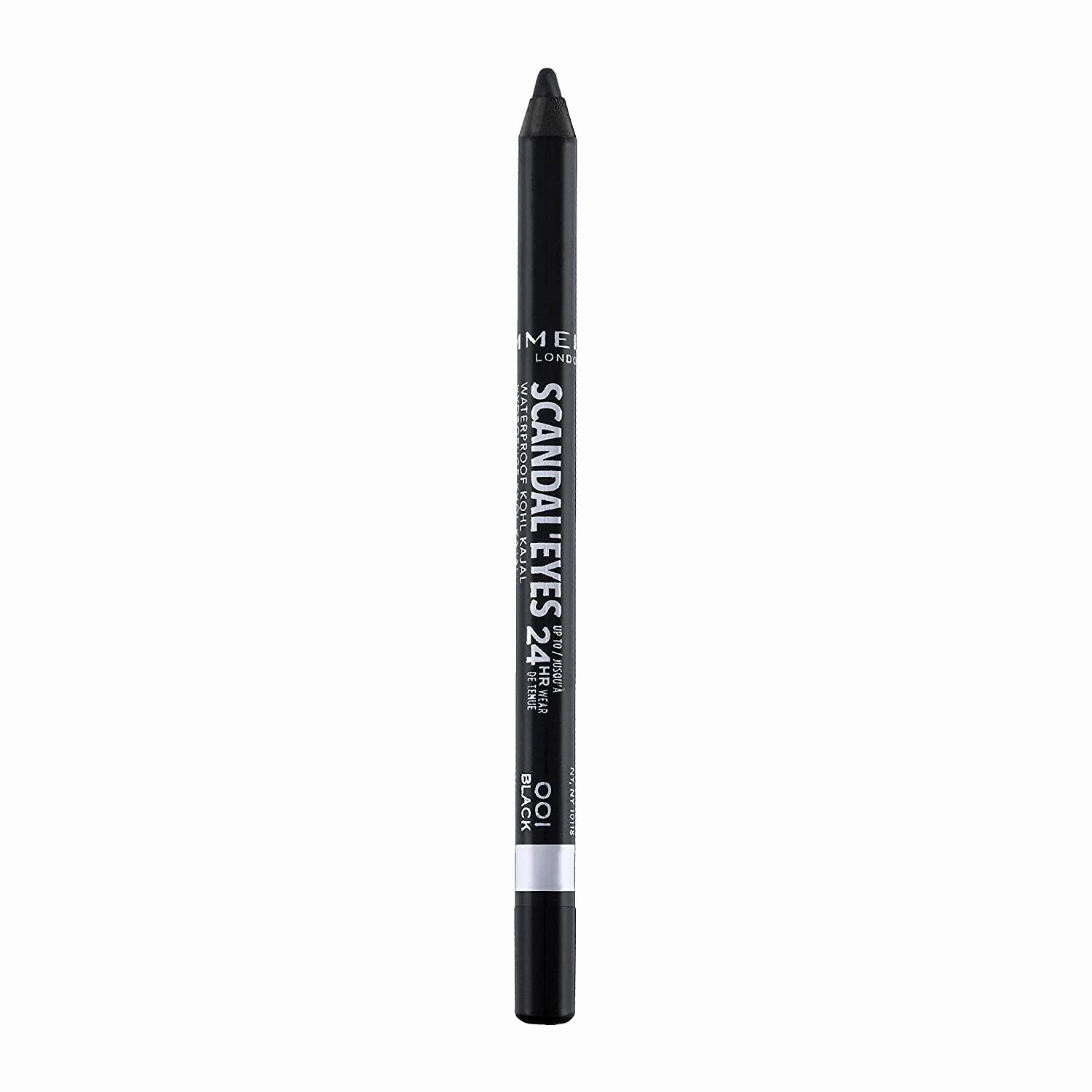 London Scandaleyes Waterproof Gel Pencil Eyeliner, Long-Wearing, Ultra-Smooth, Smudge-Proof, 001, Black, 0.04Oz