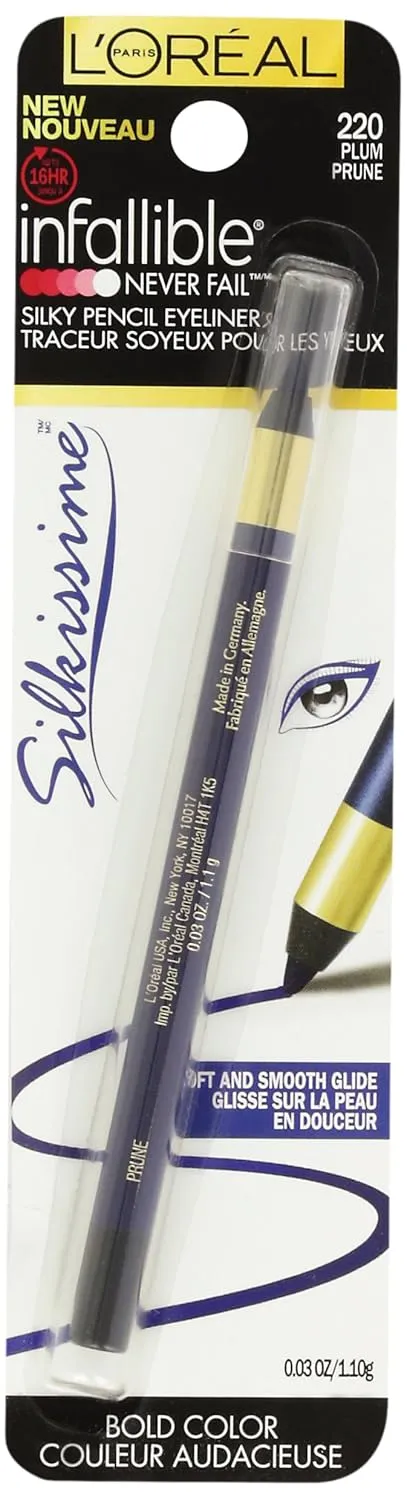 L'Oréal Paris Infallible Eye Silkissime Eyeliner, Plum, 0.03 oz.