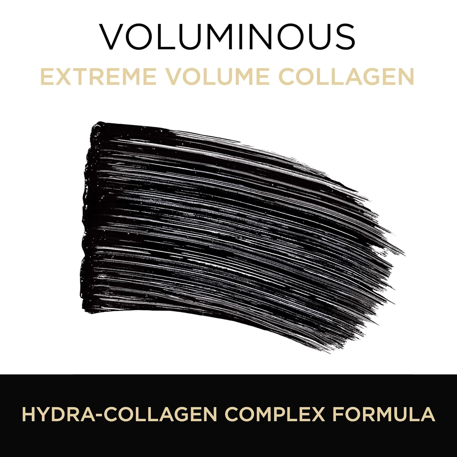 L’Oréal Paris Voluminous Extra Volume Collagen Washable Mascara, Black, 1 Tube