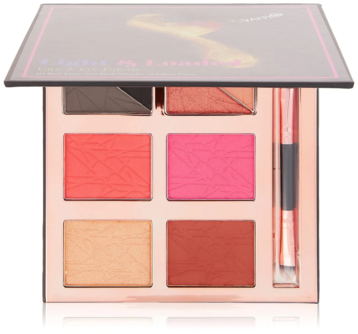 Luxe Light & Loaded Palette – Multi-Use Vegan Makeup Palette with Highly Pigmented Eyeshadows, Blush, Highlighter & Contour | Cruelty-Free, Paraben-Free, Travel-Friendly