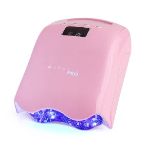 LuxuriaPro 98W Professional UV LED Nail Lamp | 42 Powerful LEDs for Fast and Efficient Curing Gel Nails | Rechargeable 5200mA Lithium Battery | Cordless Nail Dryer - Baby Pink