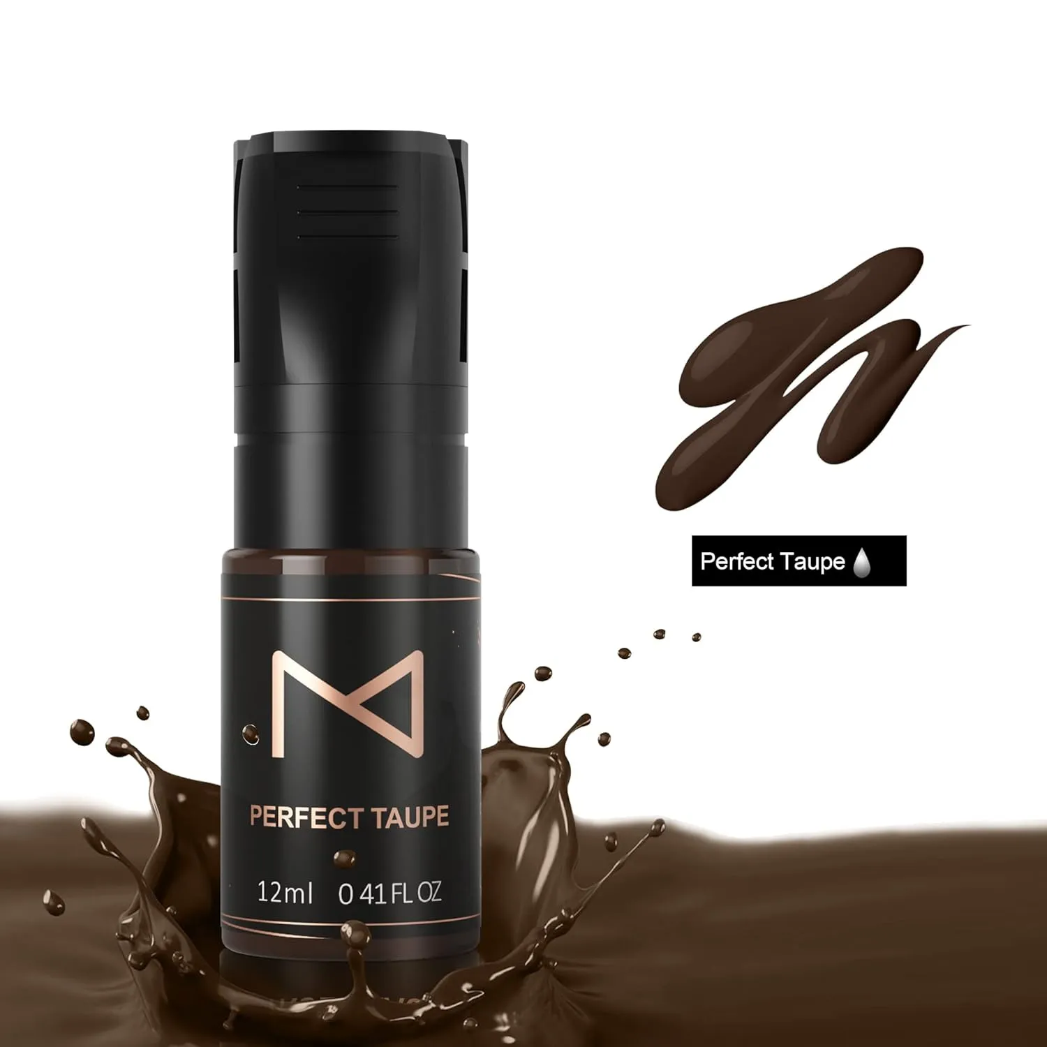 M Cosmetic Microblading Ink Permanent Makeup Pigment Eyebrow Ink Microblading Pigment for Eyebrow Eyeliner - Machine Use Permanent Makeup -12ml (Perfect Taupe)