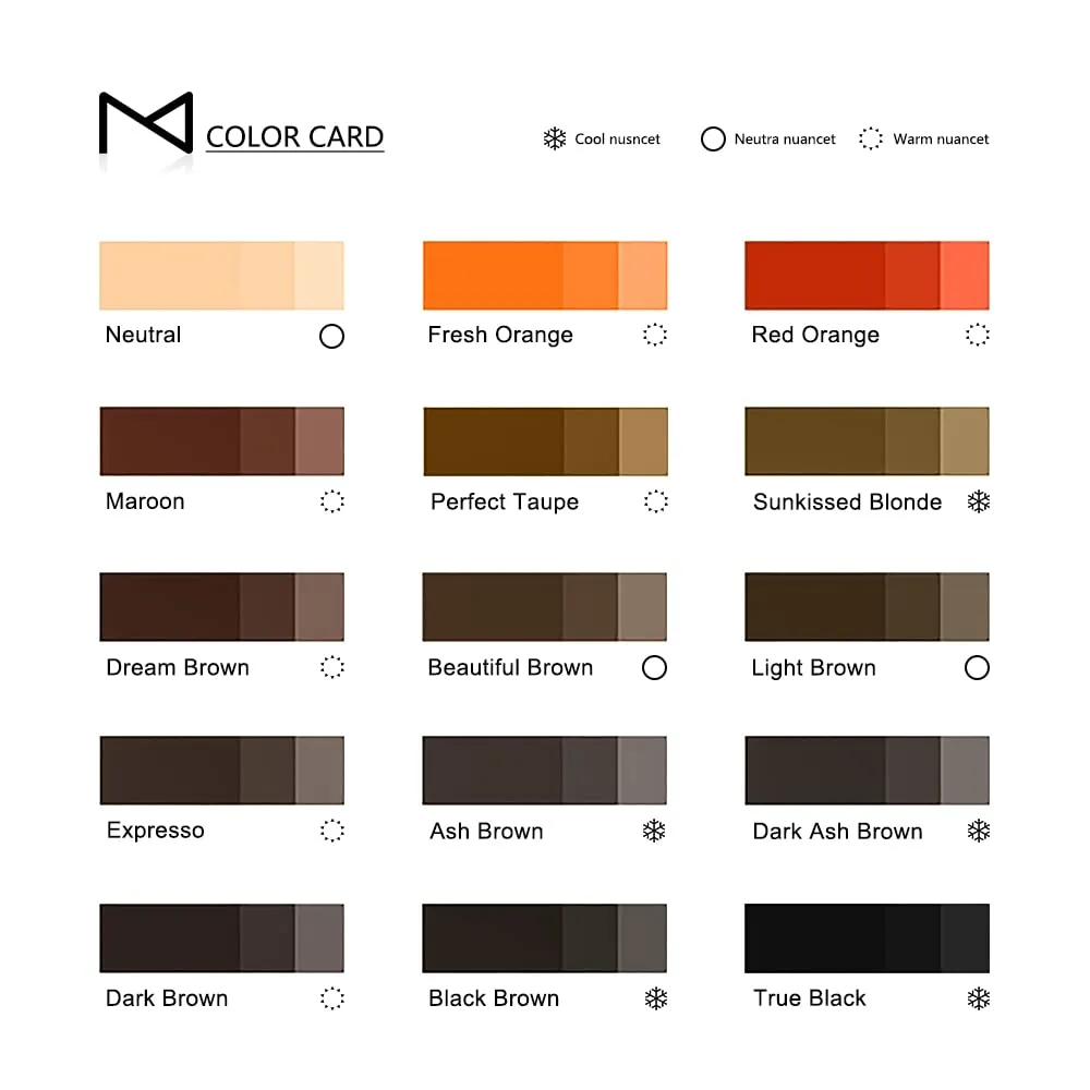 M Cosmetic Microblading Ink Permanent Makeup Pigment Eyebrow Ink Microblading Pigment for Eyebrow Eyeliner - Machine Use Permanent Makeup -12ml (Perfect Taupe)