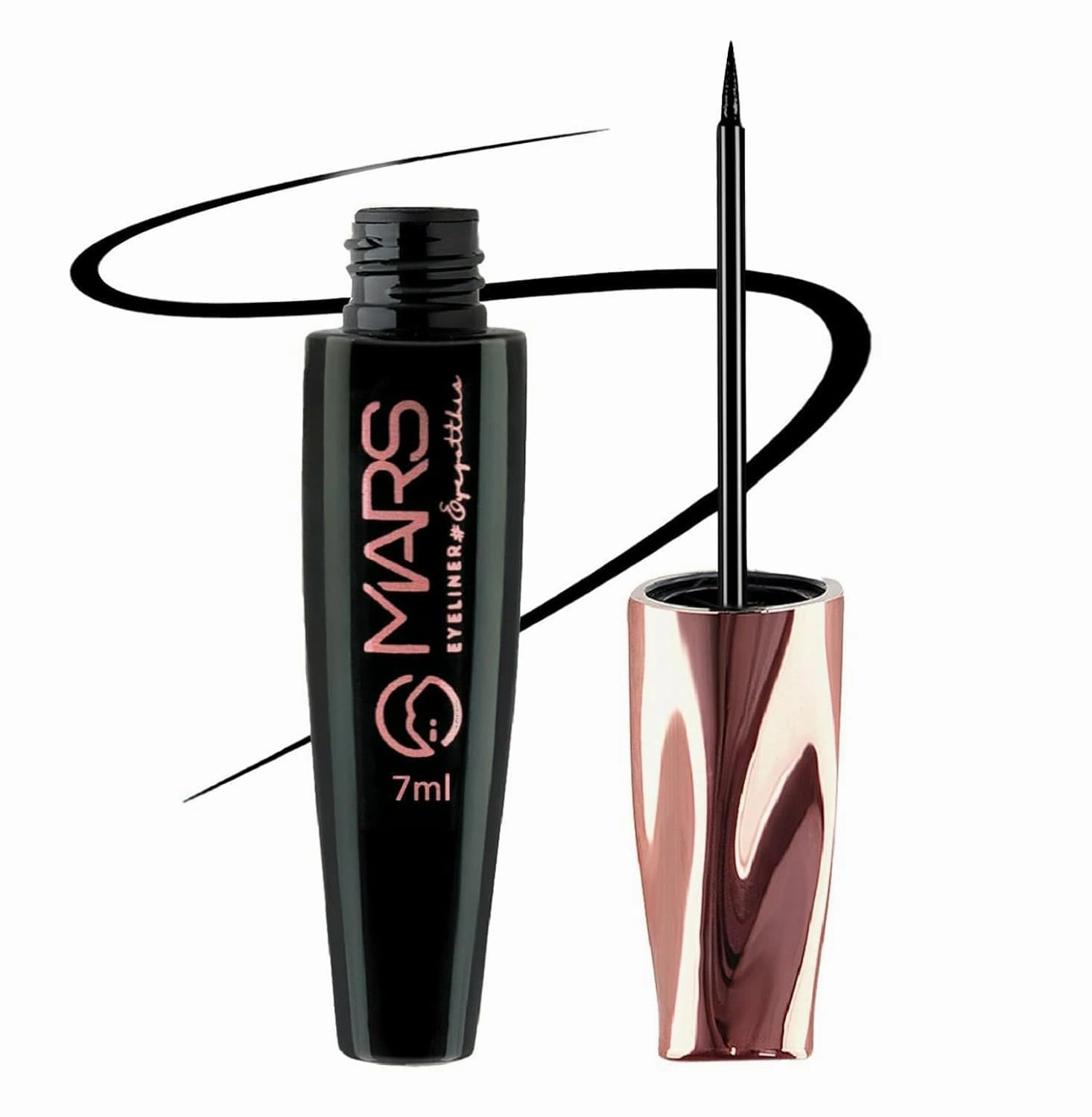 M A R S Glossy Liquid Eye Got This Eyeliner | Quick Drying & Smudge Proof | Long Lasting Eye Liner with Fine Tip (7 ml),Black