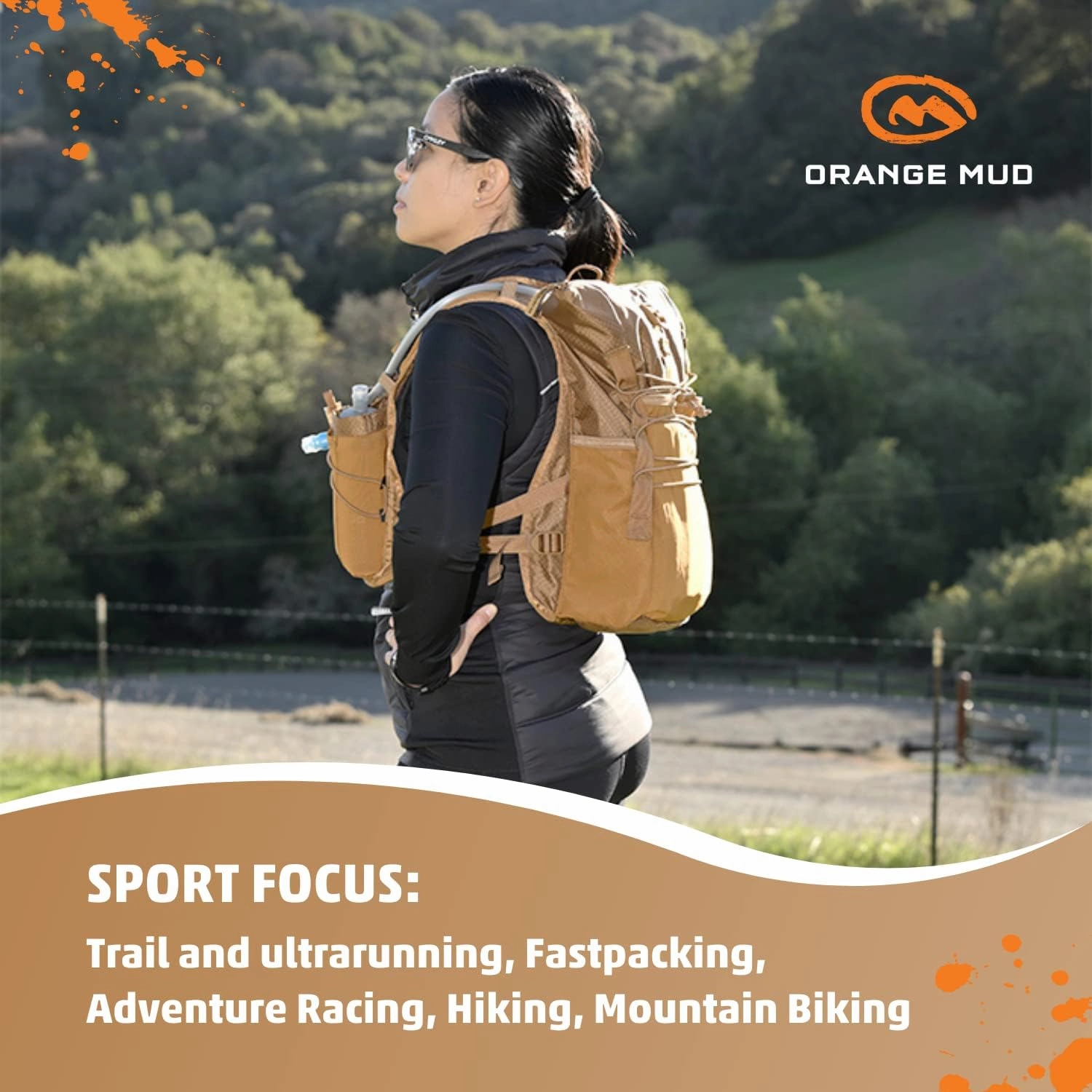 M Orange Mud Adventure Pack 12L, Coyote Brown 3.0
