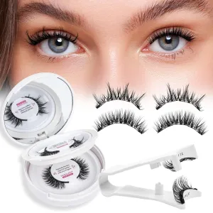 Magnetic Eyelashes With Applicator Long Lasting And Reusable Magnetic Lashes Kit 5Pcs Magnets Per Piece No Glue Needed False Eyelashes Waterproof,Cruelty Free,Easy To Wear(2Pairs,Vibrant Blissful)