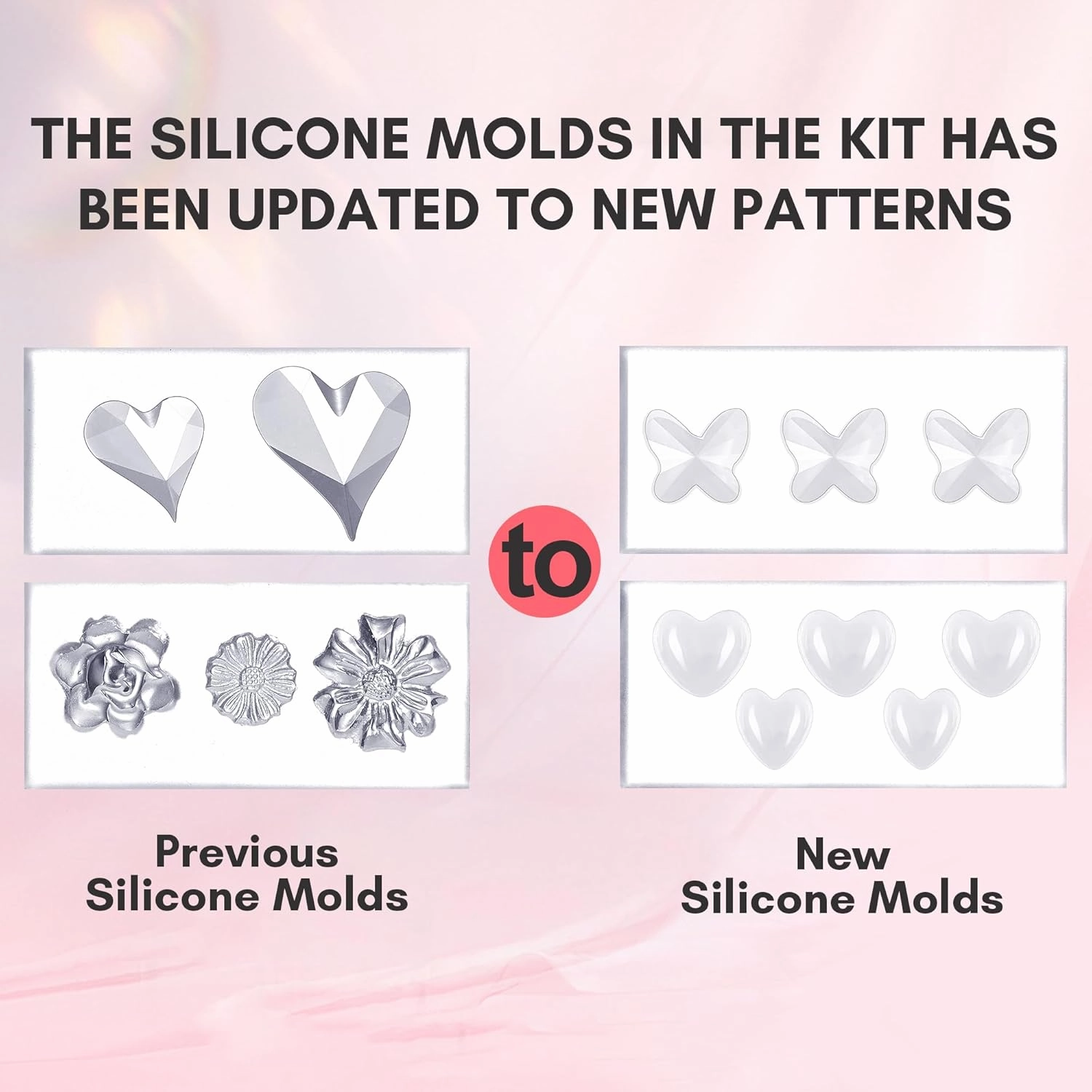 Makartt Solid Gel Builder for Nails Starter Kit: Clear Nude Pink 4 Colors for Extension 3D Sculpting Carving DIY Manicure, Molding Hard Gels with Silicone Flower Molds Sculpture Brush