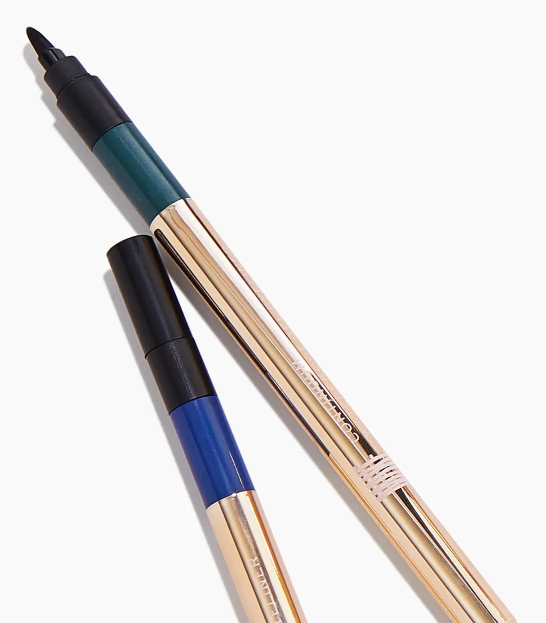 MAKE Beauty Continuum Waterproof Gel Eyeliner Pencil. Creamy, Pigmented Multi-Use, including Waterline with Built-in Sharpener and Blending Brush. Smudge-Proof Makeup. Shade - Halo, Taupe