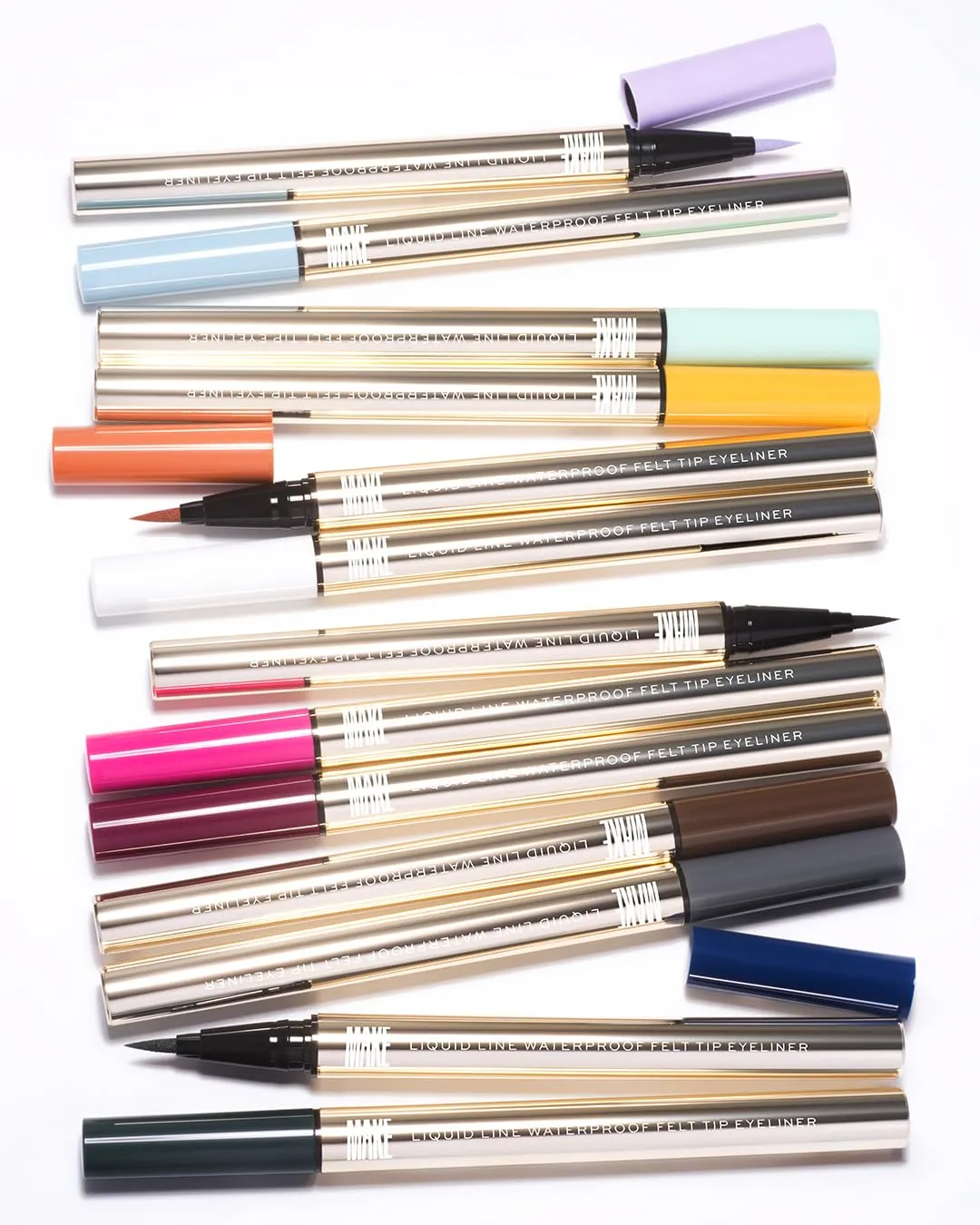 MAKE Beauty Liquid Line Waterproof Liquid Eyeliner Pen. Smudge-Proof Felt Tip for Precise Application of Lines, Wings, and Graphics. Long Lasting Eye Liner - Shade, Horizon Line