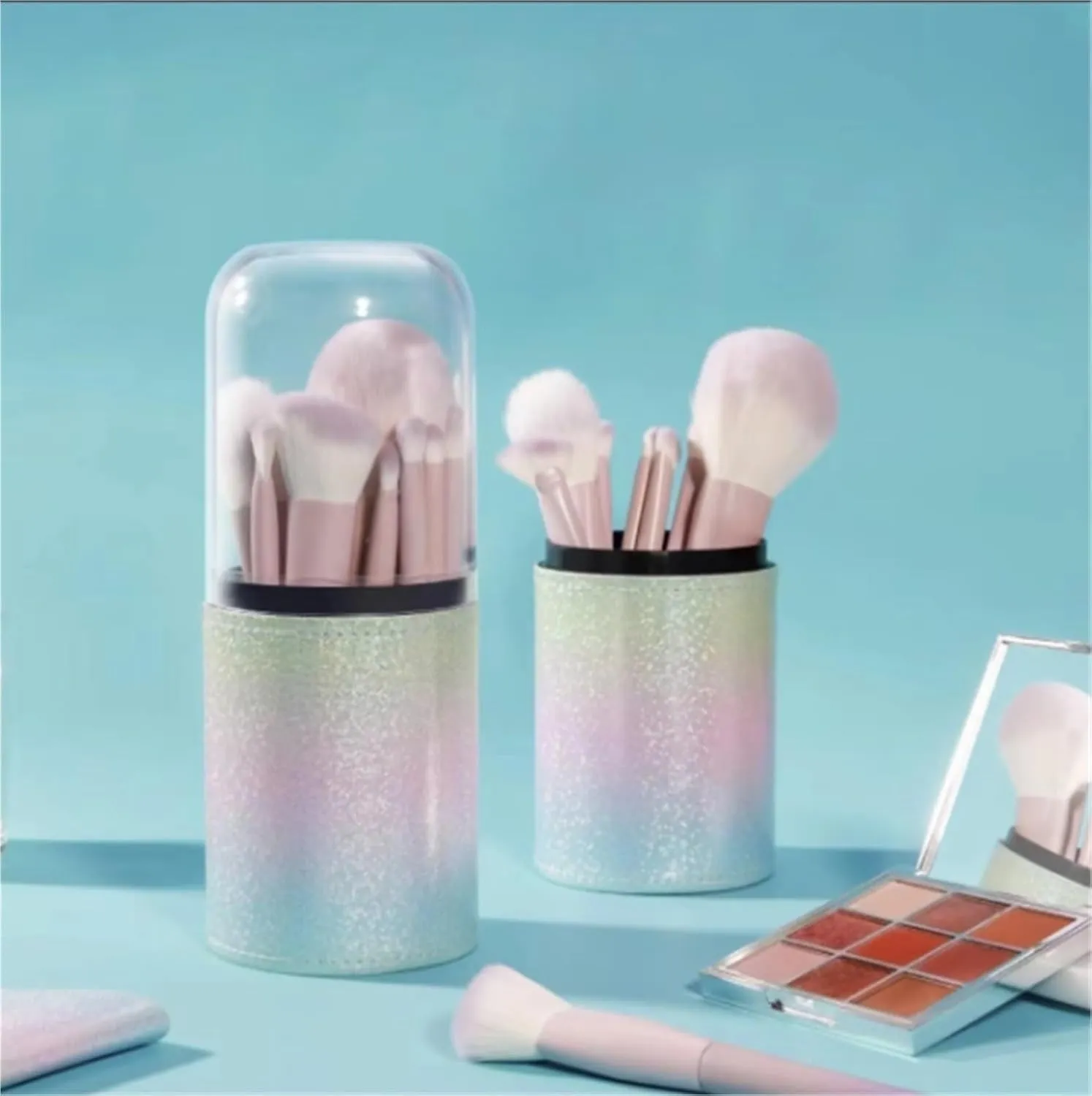 Make Up Brushes Set 10pcs Makeup Brush Set Purple Soft Loose Powder Brush Eye Shadow Brush Lip Brush Makeup Brush Makeup Tools Set(Purple-Brush Pack)