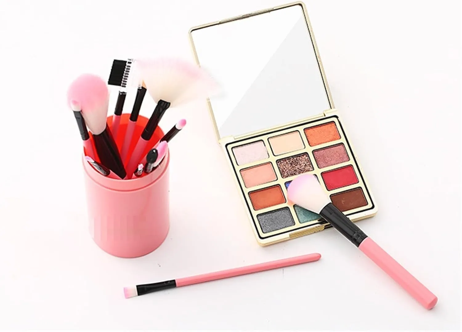 Make Up Brushes Set Makeup Brush Set 12 Pieces for Eyeshadow Blush Facial Contour Brush Set Makeup Tools Set(Green)