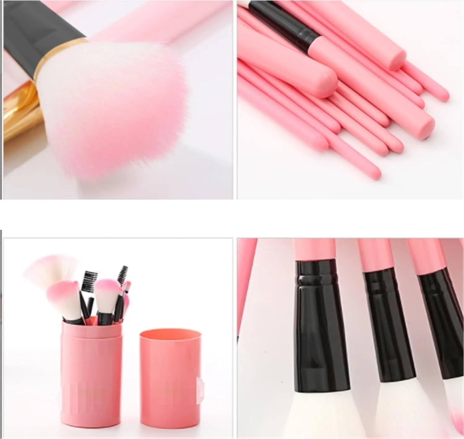 Make Up Brushes Set Makeup Brush Set 12 Pieces for Eyeshadow Blush Facial Contour Brush Set Makeup Tools Set(Green)