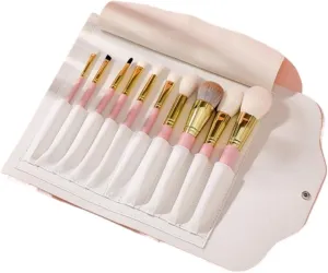 Make Up Brushes Set Makeup Brush Set Loose Powder Brush Eye Shadow Brush Eyebrow Brush Lip Brush 10 Pcs Portable Makeup Tools Set