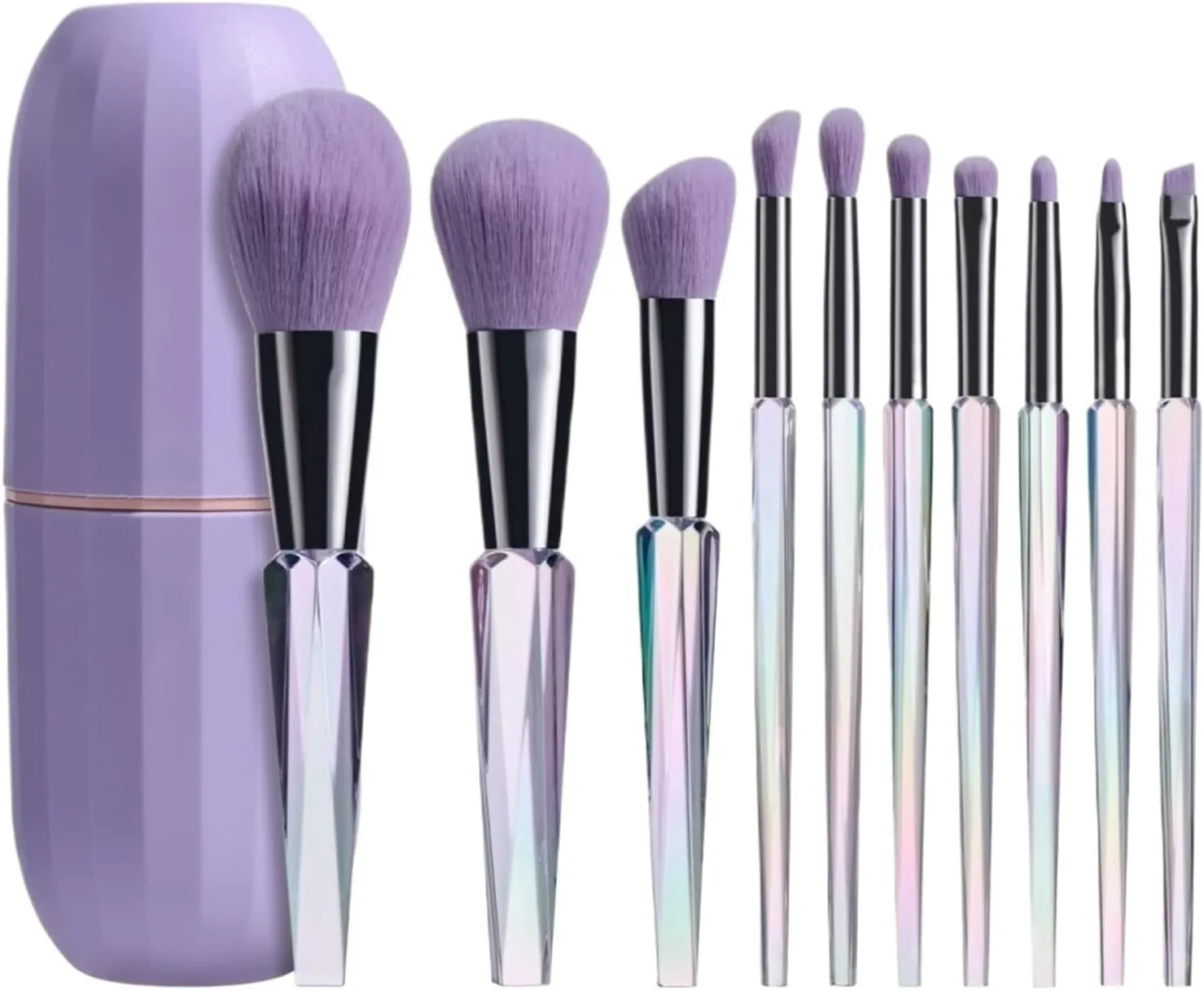 Make Up Brushes Set Makeup Brushes 10 Pack Synthetic Bristles for Face Contour Blush Eyeshadow Brush Makeup Tools Set