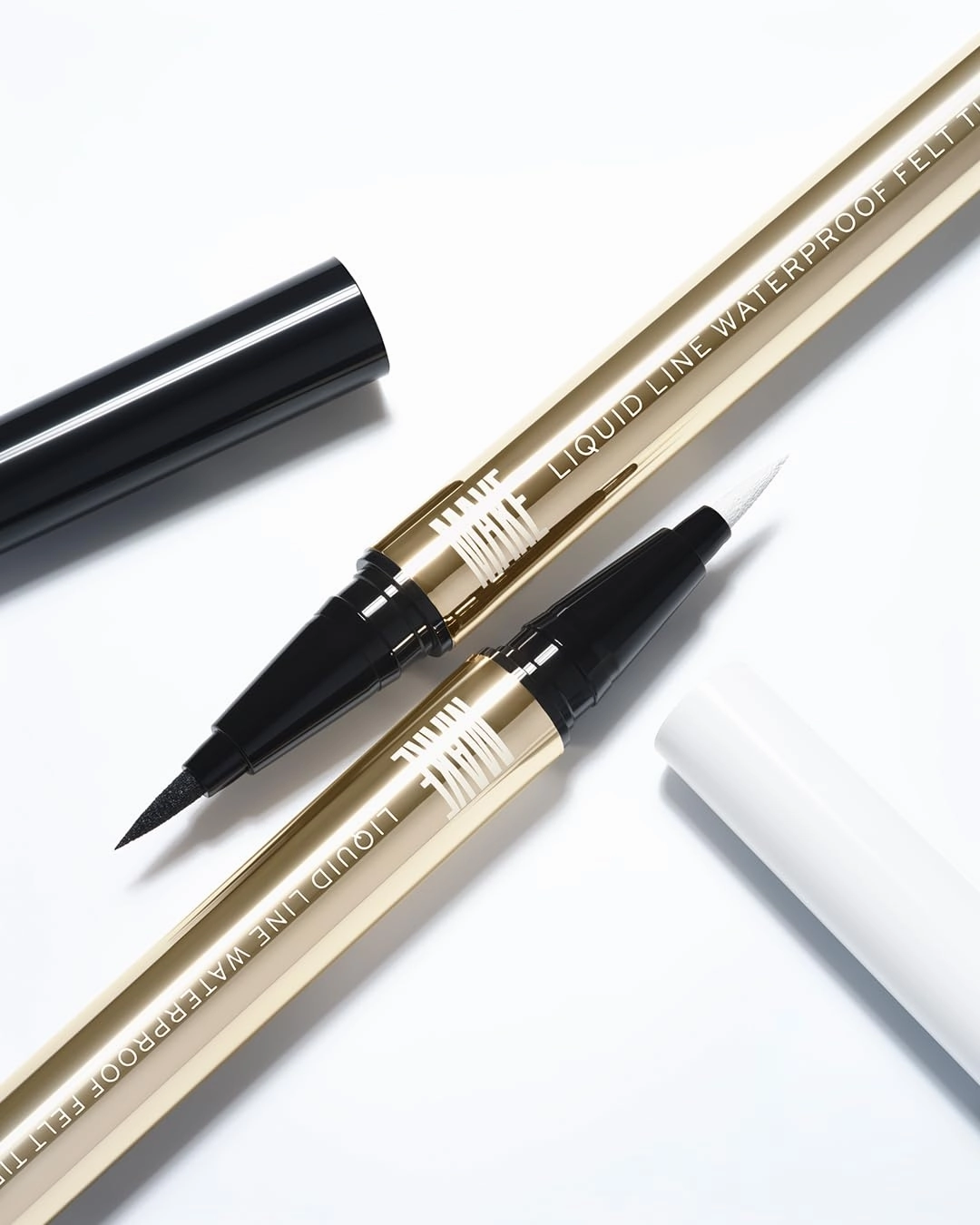 MAKE Beauty Liquid Line Waterproof Liquid Eyeliner Pen. Smudge-Proof Felt Tip for Precise Application of Lines, Wings, and Graphics. Long Lasting Eye Liner - Shade, Optical. White Eyeliner